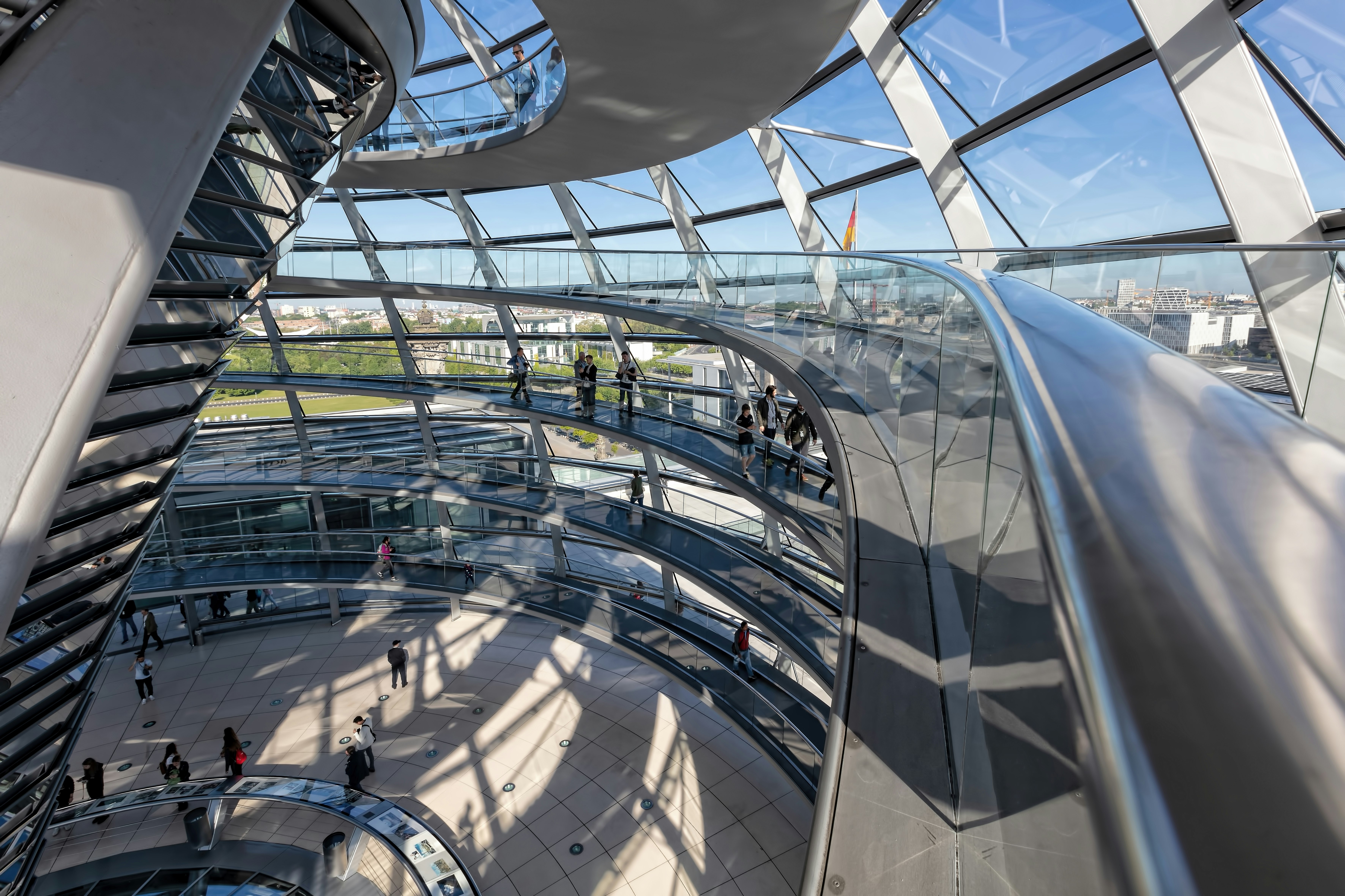 architectural photography of glass building